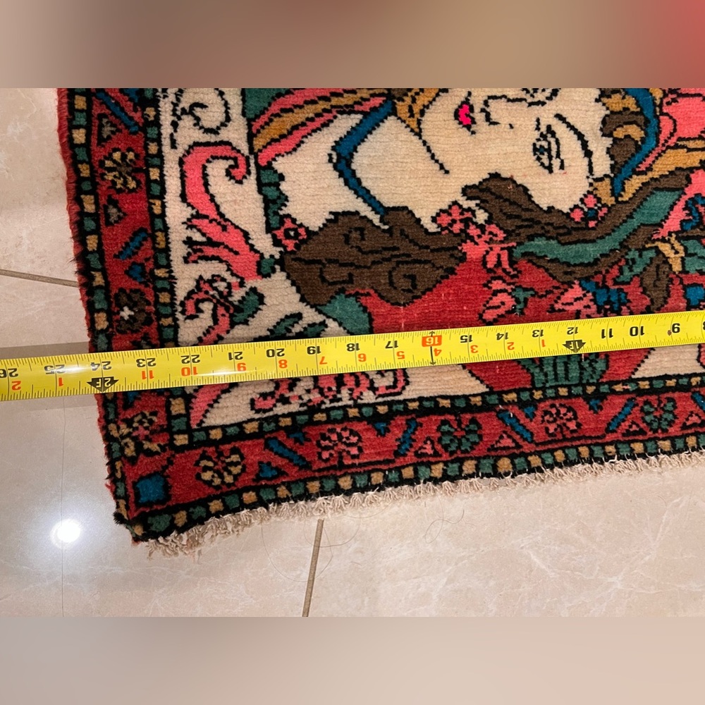 Handmade Oriental Pictorial Rug - Picture 5 of 8